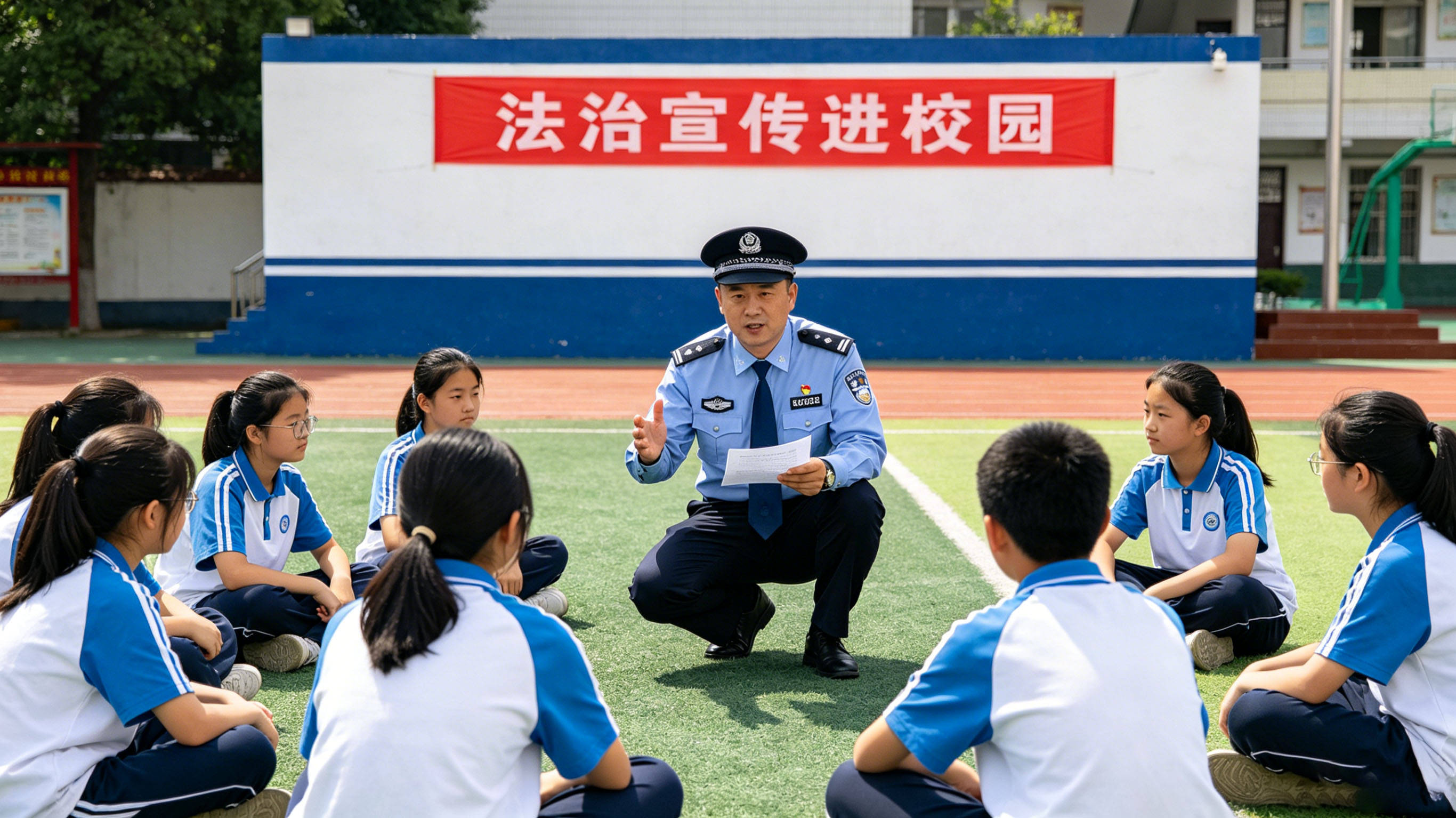 警校联动护平安　筑牢校园安全线